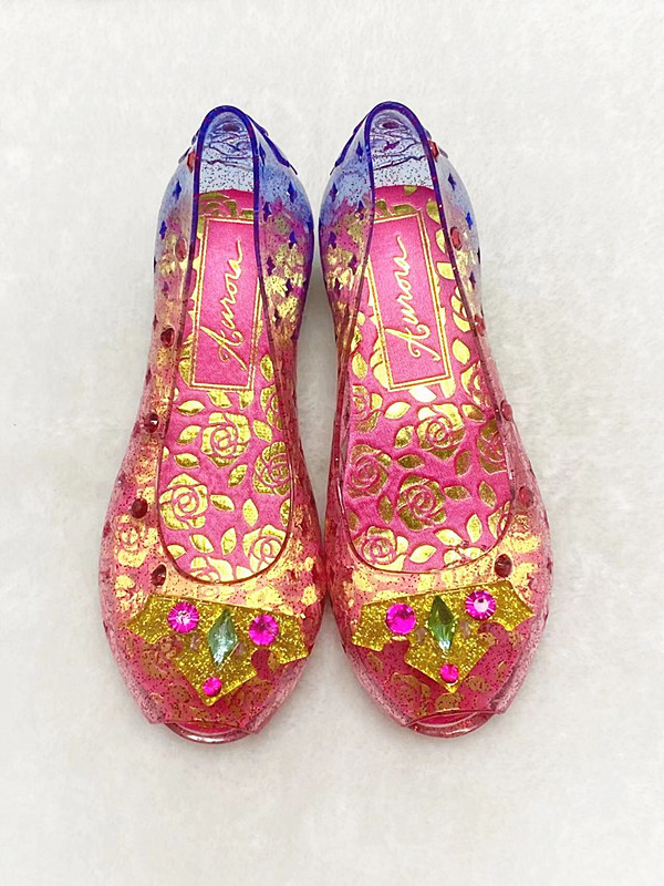 Disney Sleeping Beauty Aurora Princess Light-Up Crown Crystal High Heels Disney Sleeping Beauty Aurora Princess Light-Up Crown Crystal High Heels