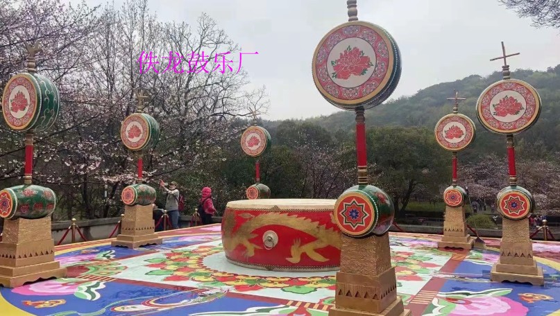 Building drum Ten-sided ambush drum background drum Han Dynasty construction drum Standing drum Han Dynasty drum manufacturer customization