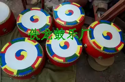 Korean decorative drums color painting drums North Korean drums Korean cuisine decorative drums round drums North Korean drums