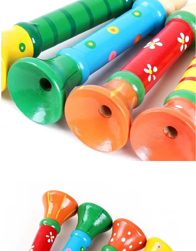 Orff Nhiều màu sắc bằng gỗ nhạc cụ kèn trẻ Giáo dục sớm nhận thức đồ chơi âm nhạc do choi
