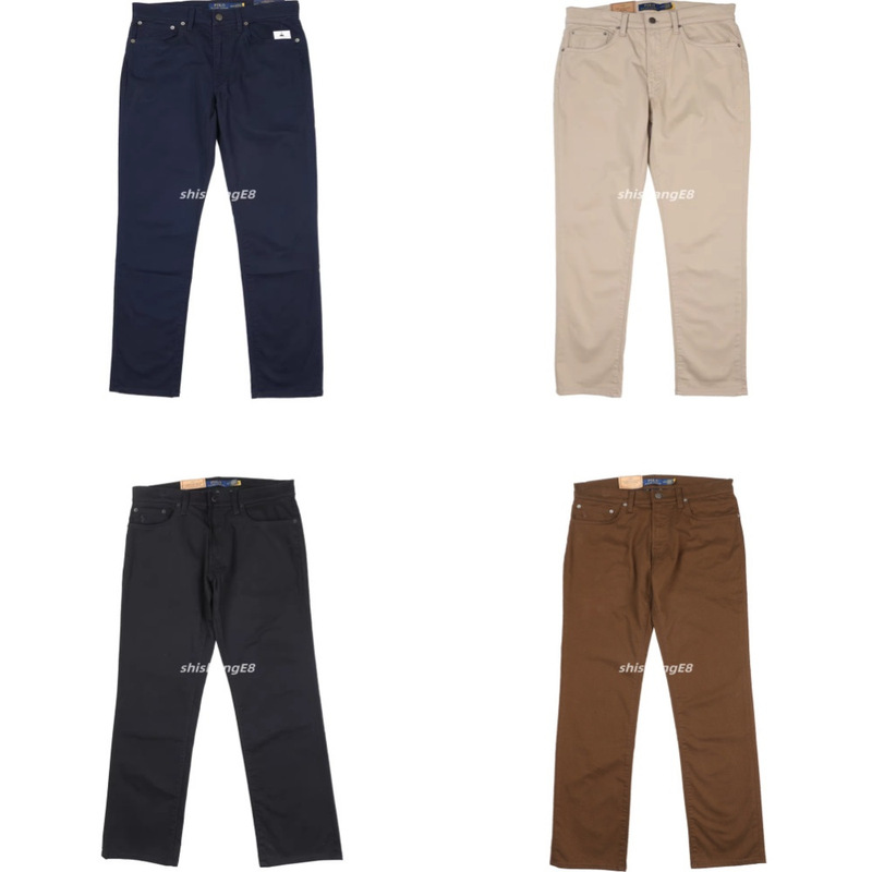 In-Stock Polo Ralph Lauren Slim-Fit Classic Poplin Stretch Casual Pants