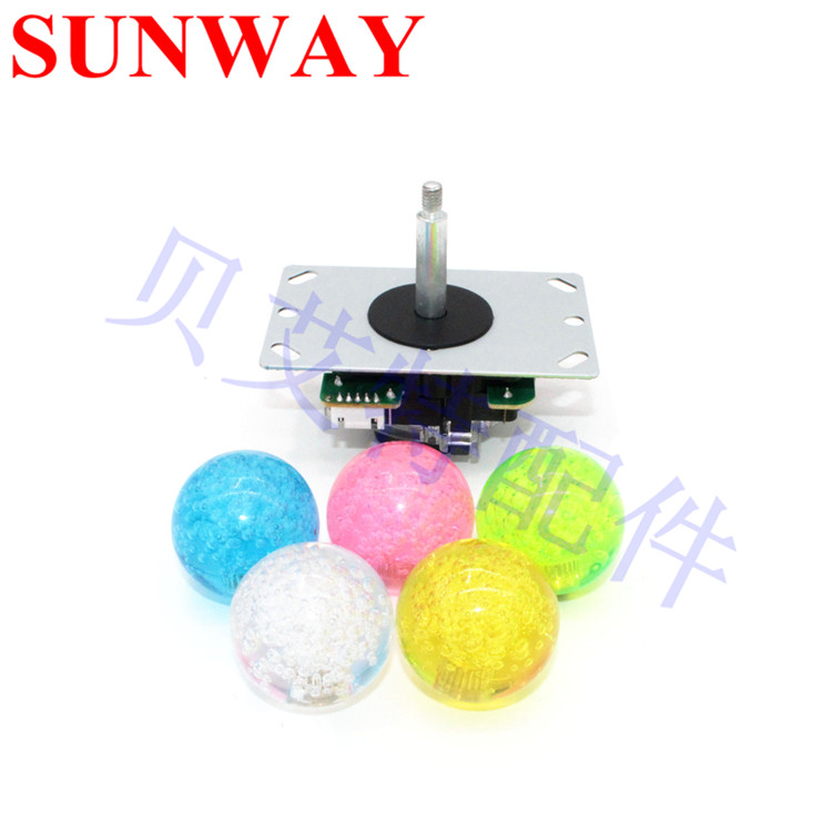 Homemade crystal round head and rocking game console handles three-and-one-crank-machine rocking-machine rocking lever