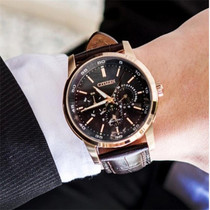 Citizen Mens Watch Citizen Business leisure Eco-kinetic three-eye chronograph mens watch BU2013-08E