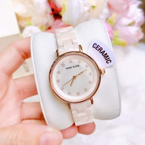 American AK WOMENs watch ANNE KLEIN fashion pink ceramic diamond casual womens watch 3312LPRG