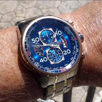 invicta Watch 18k rose gold three-eye chronograph sports waterproof mens watch 17203