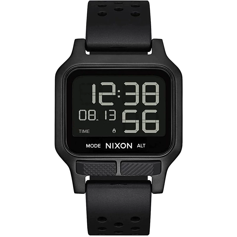 Покупка подлинного NIXON Heat Nixon стильный черный квадратный пластин с одинаковым стилем ультратонкая цифровая водонепроницаемая спортивная