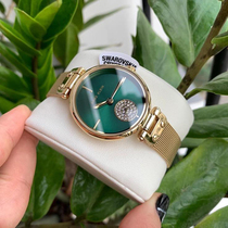  Anne Klein AK 3000GNGB Womens Green Dial Diamond-set Chronograph Quartz Watch