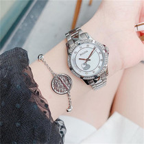  Overseas Bulova Bulova Watch Steel belt Fritillary plate Crystal Heart Motif Womens watch 96L226