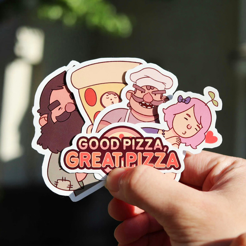 Delicious Pizza, Yummy Pizza, Delicious Pizza, Official Genuine Original Merchandise Stickers