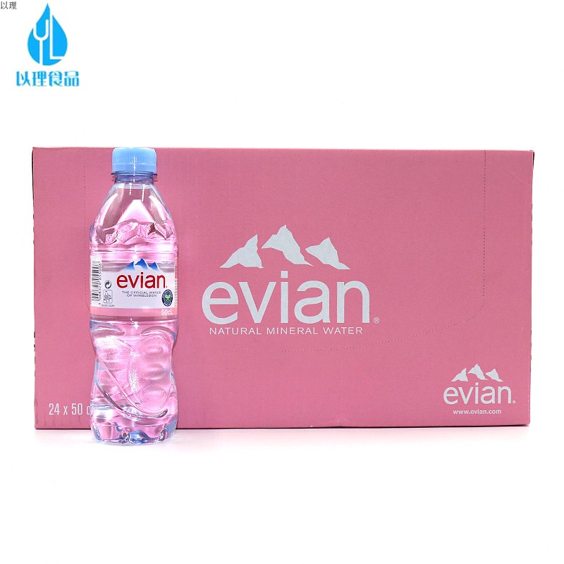 Spot France Evian Yiyun natural mineral water 500ml * 24 plastic bottles to celebrate Liu Tao Andy co-payment