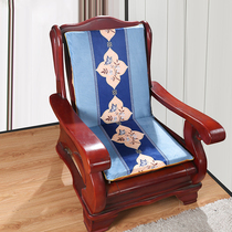 Plush sofa cushion cushion detachable washable Chinese red wood solid wood sofa cushion with backrest one-piece chair cushion can be torn down