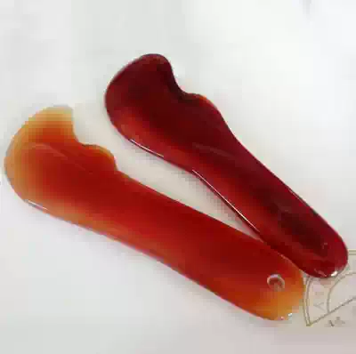 Natural knife agate scraping plate Red agate scraping plate Agate health agate agate massage sheet factory direct sales