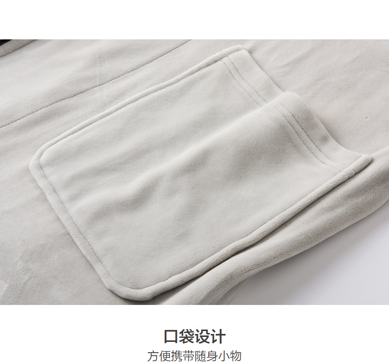 Áo ngủ màu đỏ đậu flannel phụ nữ áo choàng tắm đêm váy dài mùa thu và mùa đông đồ ngủ nhà quần áo dày nhà dịch vụ áo choàng tắm vay ngu