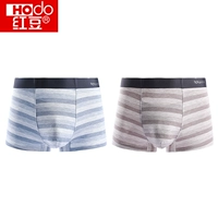 Đồ lót nam đậu đỏ ở eo sọc boxer thanh niên mùa hè thoáng khí không dấu vết không cảm giác lỏng quần hai tải quần lót bé gái