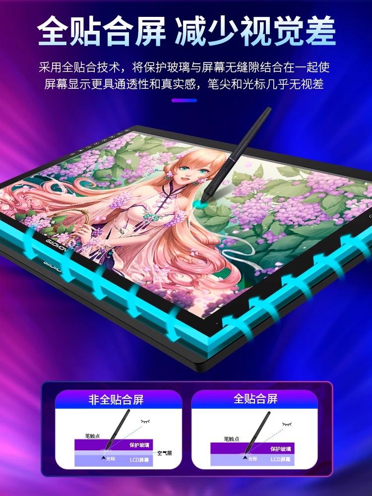 Gaoman G22 Digital Screen, Hand-Drawing Screen, Computer Drawing Screen, Drawing Screen, Handwriting Screen, Lcd Digital Tablet, Hand-Drawing Tablet