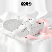 Puma Basket Hummer Women Bow Goddess Pink Rihanna Giày thông thường 369223-01 - Dép / giày thường