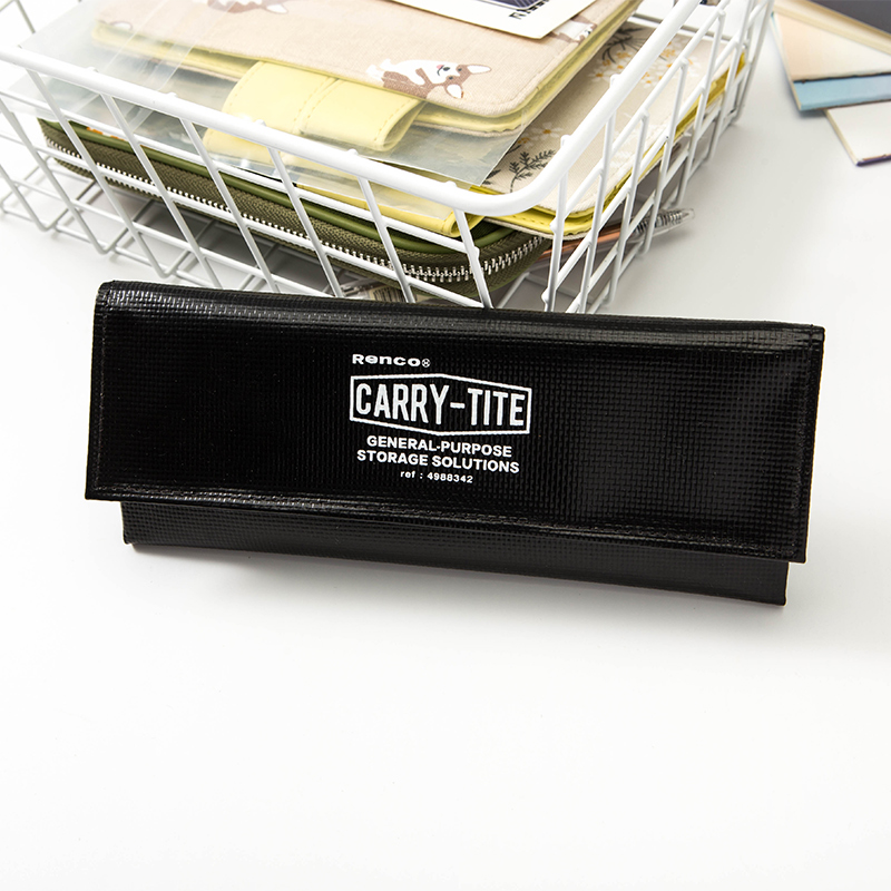 ins wind minimalist about large capacity Retro cashier bag female high school junior high school student creative pen bag folding stationery bag