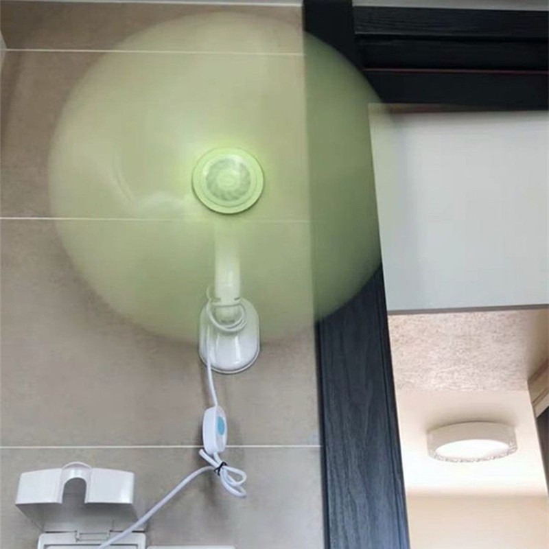Wall-Mounted Fan, Small Kitchen Fan, Dormitory, Home, Bathroom, Toilet, No-Drill Small Electric Fan