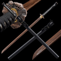 Kendo practice wooden knife with sheath Tang horizontal knife wooden blade bamboo knife drawing sword Japanese-style Juhedao wooden knife training does not open the blade