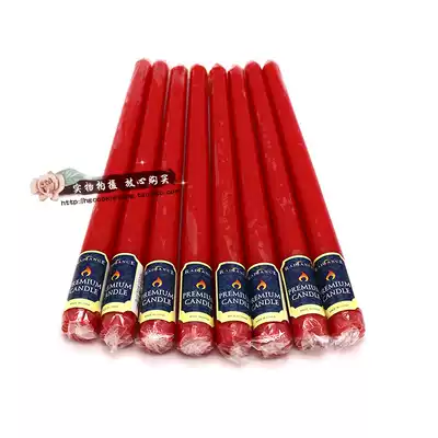 Red Candles Wedding Romantic Pink Long Holder Candles Ordinary Lighting Western Romantic Candles Red Candles