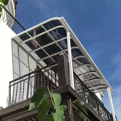 Aluminum alloy window rooftop courtyard villa courtyard balcony roof terrace silent canopy French awning rain shelter