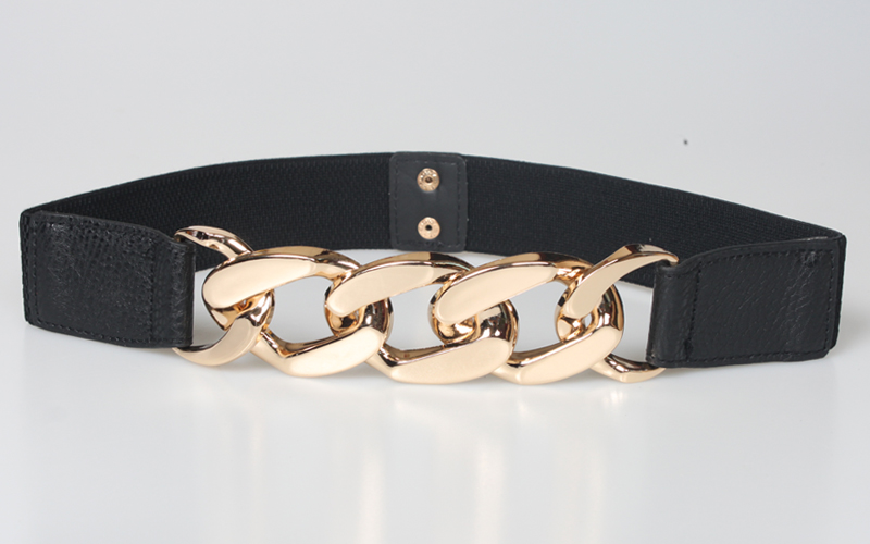 Women'S Gender Metal Thick Chain Interlocking Elastic Waistband Wholesale Nihaojewelry