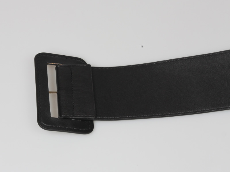 Simple Square Buckle Extra Wide Belt display picture 5
