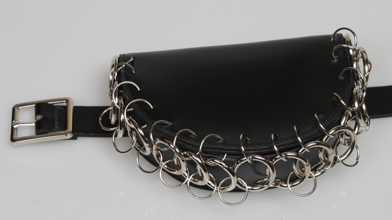 Punk Style Circle Ring Bag Chain Decoration Belt display picture 4