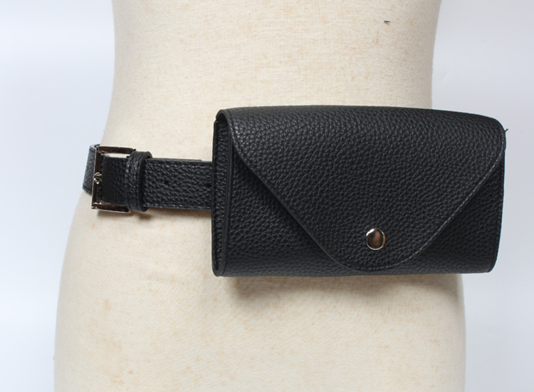 Fashion Lychee Pattern Thin Belt Waist Bag display picture 3