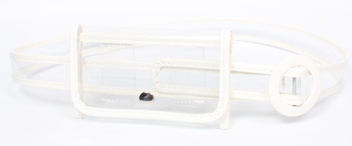 Fashion Plastic Contrast Color Transparent Belt Type Waist Bag Wholesale Nihaojewelry display picture 2