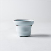 Creative celadon fat white tea leak tea filter handmade ceramic filter kung fu tea ceremony net filter tea set accessories