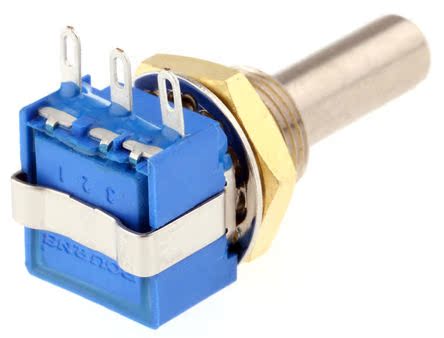 53RAA-R25-A10L 1kOmega plusmn 10% Linear Potentiometer 1W 6 mm Diameter Shaft plusmn 1