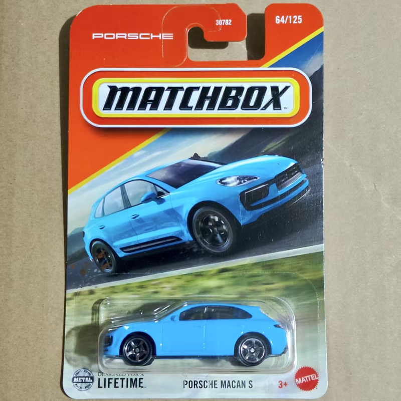 Matchbox Matchbox Alloy Car Porsche Macan Blue Porsche Macan Card-Packed in Stock