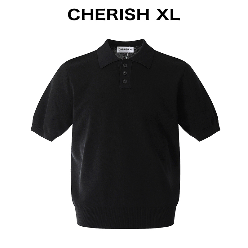 Cherish Xl【Old Money New Rich】Breathable Anti-Wrinkle/Heavyweight Knitted Short-Sleeve Polo Shirt Men's Long-Sleeve T-Shirt Cherish Xl【Old Money New Rich】Breathable Anti-Wrinkle/Heavyweight Knitted Short-Sleeve Polo Shirt Men's Long-Sleeve T-Shirt