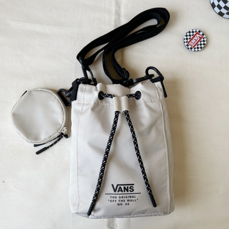 Vans Outdoor Shoulder Crossbody Bag Storage Bag Black Unisex Bag Small Backpack Vn000Grwblk