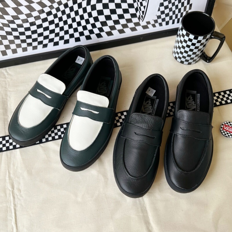 Vans Slip on Pro Loafers Black and White Warrior Low-Top Slip-On Casual Shoes Vn0A5Dxubka