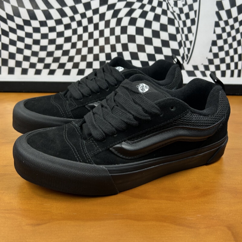 Vans Knu Skool Black Warrior Classic Low-Top Casual Skateboard Shoes Vn0009Qcbka Vans Knu Skool Black Warrior Classic Low-Top Casual Skateboard Shoes Vn0009Qcbka