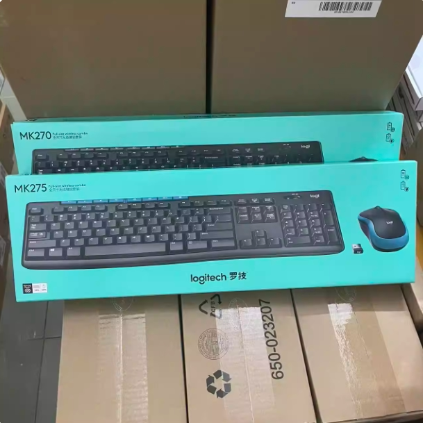 Logitech Genuine Mk275Mk235Mk270Mk220 Wireless Keyboard and Mouse Set for Notebook, Office and Home Use with 3-Year Warranty