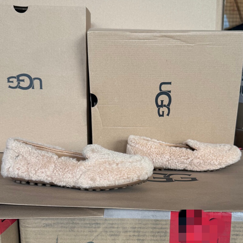 Ugg Women's Shoes, Genuine from the Store, Wool Leather Casual Classic Loafers, Moccasins, Loafers 1095108