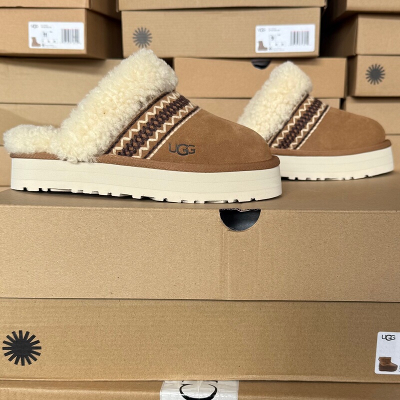 Ugg Slippers, Genuine from the Store, Men's and Women's Thick-Soled Wool Home and Outdoor Arthurf Closed-Toe Slippers 1158282