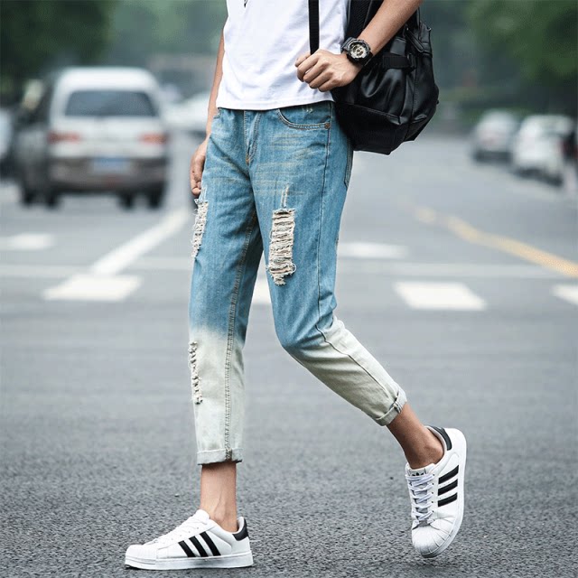 Jeans pour adolescent Sarouel en coton pour printemps - Ref 1468558 Image 11