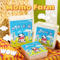 Moo Paradise x hard bottom glue texture thick pure white gum egg slime outer net decompression mud ins