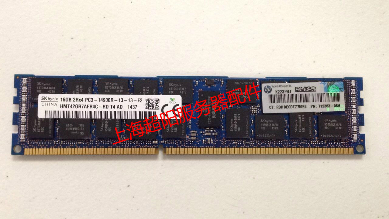 HP HP HP 708641-B21 16GB 2RX4 PC3-14900R 712383-081 715274-001