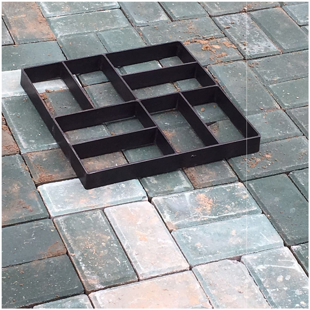 Square paving mould Diy concrete paving mould car park pavement brick moulds fast spreading molds