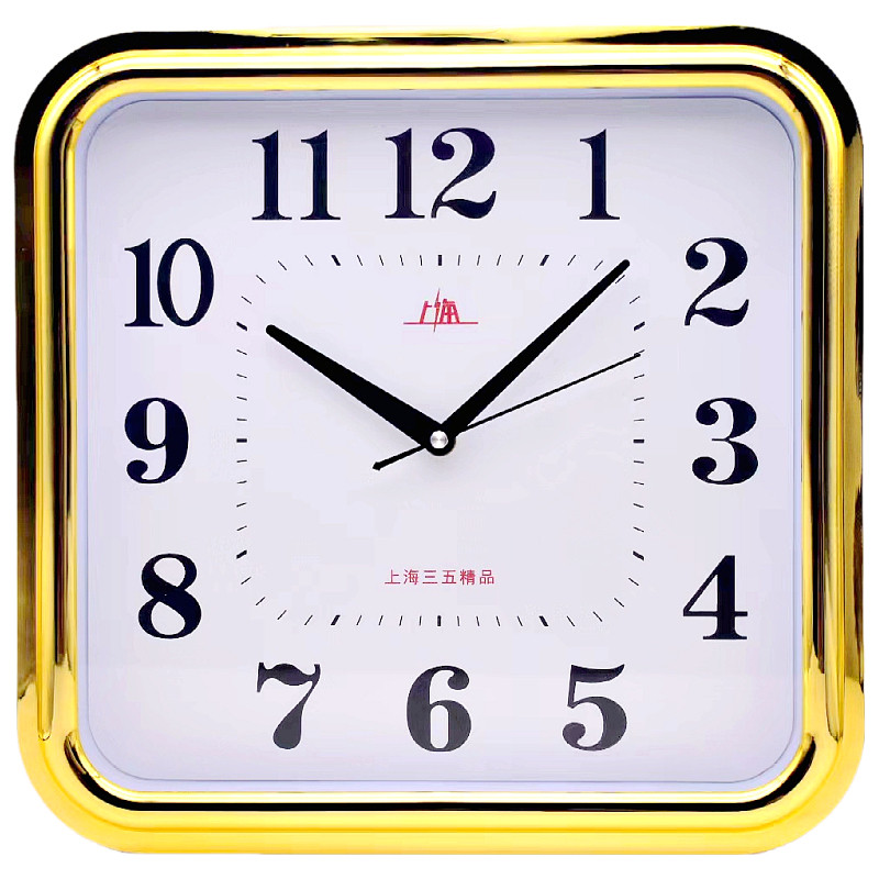 Shanghai Silent Clock 12inch Simple Wall Clock for Living Room and Bedroom, Household Wall Clock, Electronic Wall Clock, Quartz Clock