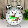 Authentic He Fei Metal Chick Pecking at Rice Table Clock, Mechanical Alarm Clock, Wind-Up, Old-Fashioned, Retro, Nostalgic, Student Bedside Clock