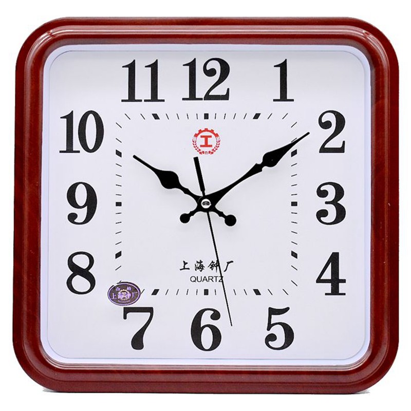 Shanghai Zhongchang 12inch Silent Wall Clock Simple Modern Large Font Living Room Bedroom Study Classroom Office Shop