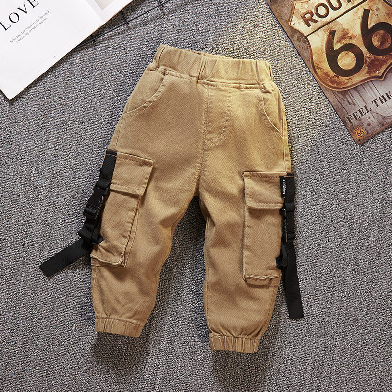Boys overalls autumn sports spring and autumn models 2022 new boys handsome children casual children's long pants
