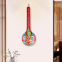 Folk Crafts Peking Opera Social Fire Horse Spoon Facebook Decoration Pendant long to make the town residence folk imitation ancient Chinese style decoration