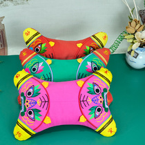 Folk handicraft pure handmade cloth tiger pillow baby crushed baby full moon 100 days old gift 0-3 years old